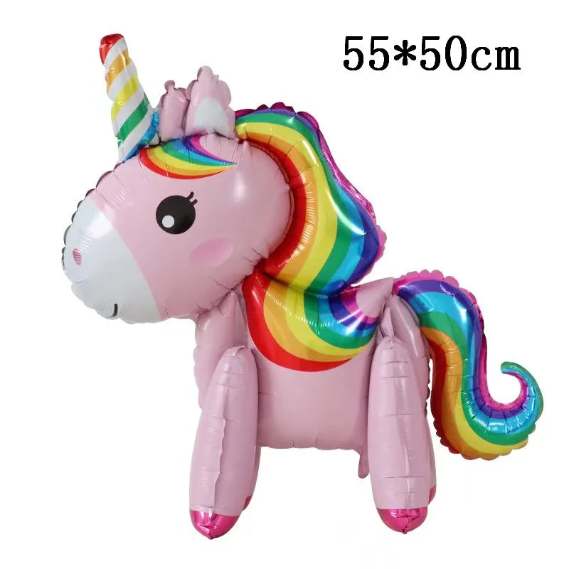 4D Unicorn Foil Balloons