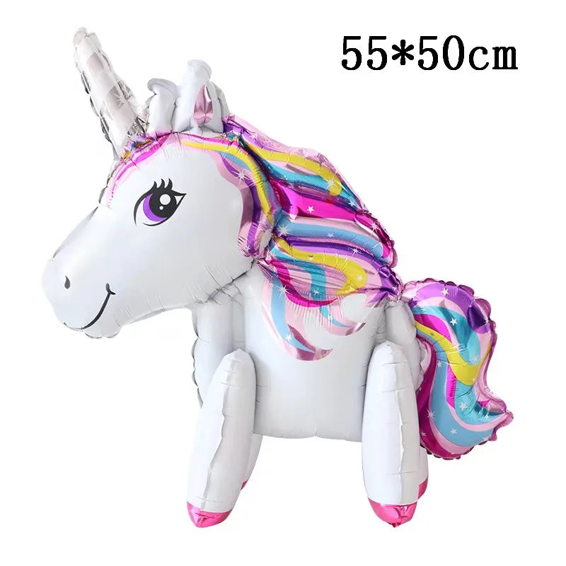 4D Unicorn Foil Balloons