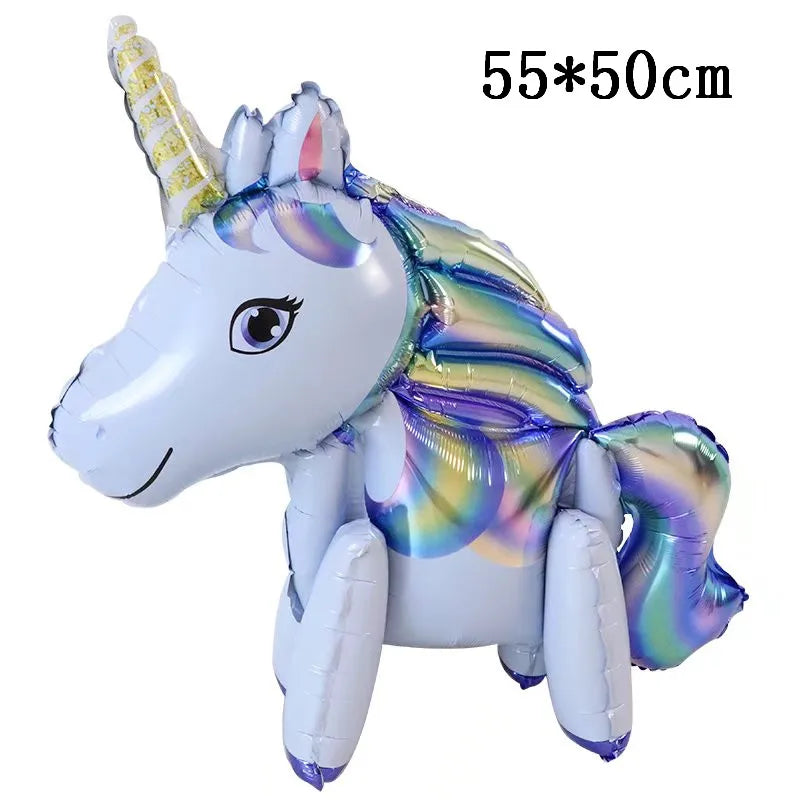 4D Unicorn Foil Balloons