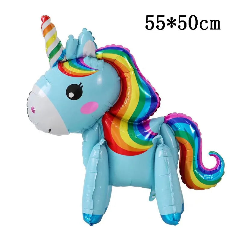 4D Unicorn Foil Balloons