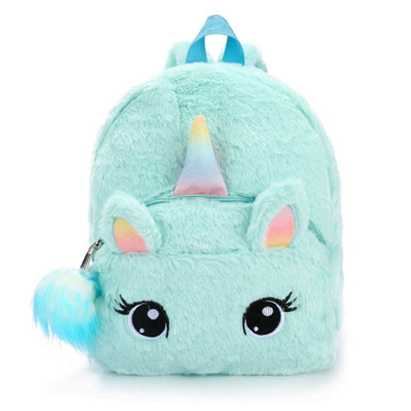 Green unicorn backpack