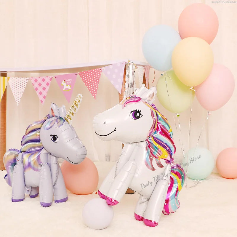 Unicorn Rainbow Number Balloons