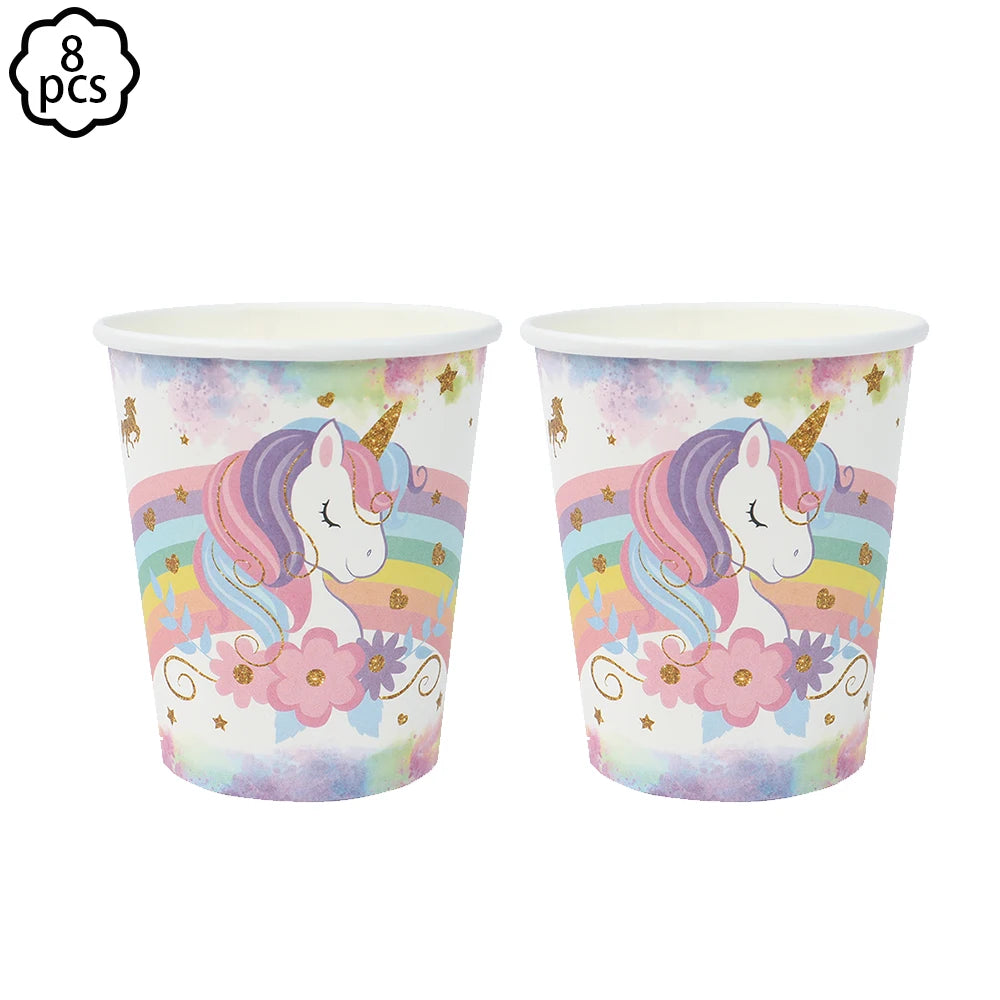 Unicorn Party Banner & Balloon Set