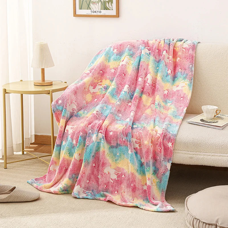 Glow-in-the-Dark Unicorn Blanket