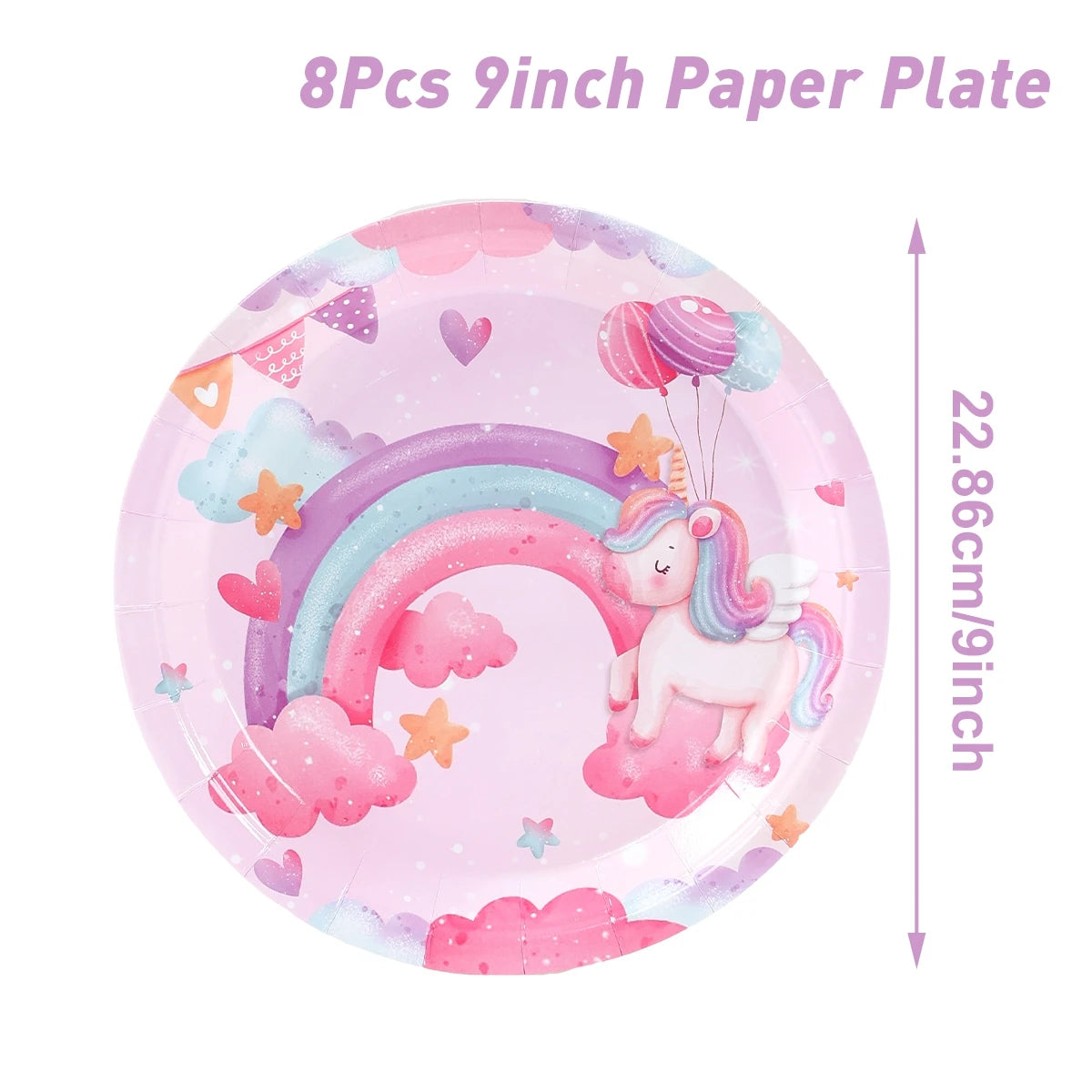 Unicorn Party Disposable Tableware Set
