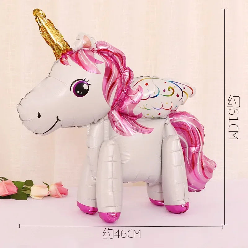 Unicorn Rainbow Number Balloons
