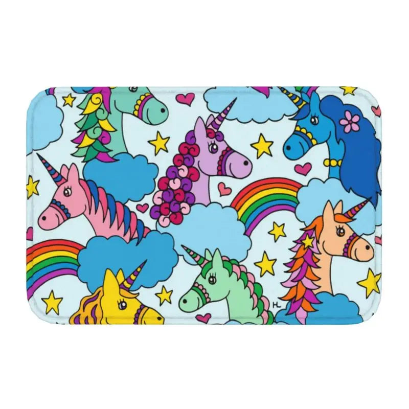 Dabbing Unicorn Non-Slip Doormat