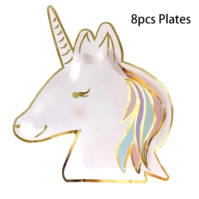 Unicorn Party Disposable Tableware