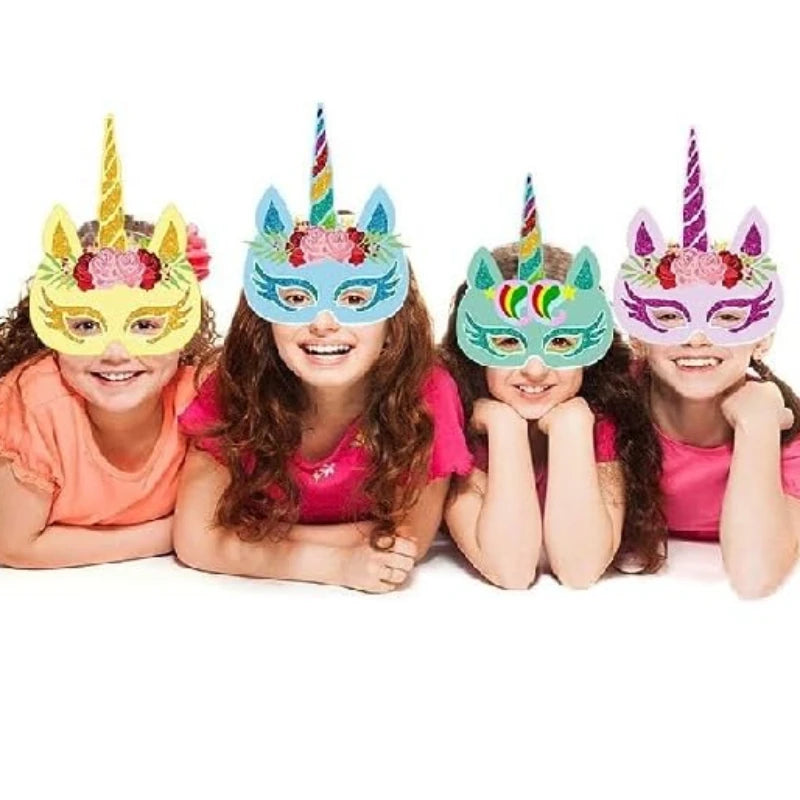 🦄 6pcs/12pcs Unicorn Party Masks