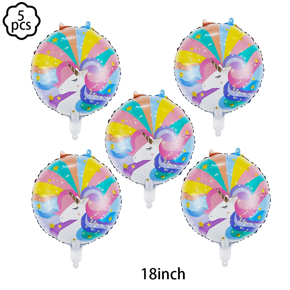 Unicorn Party Banner & Balloon Set