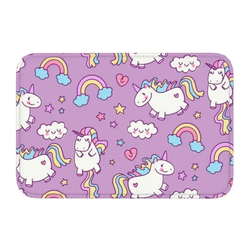 Dabbing Unicorn Non-Slip Doormat
