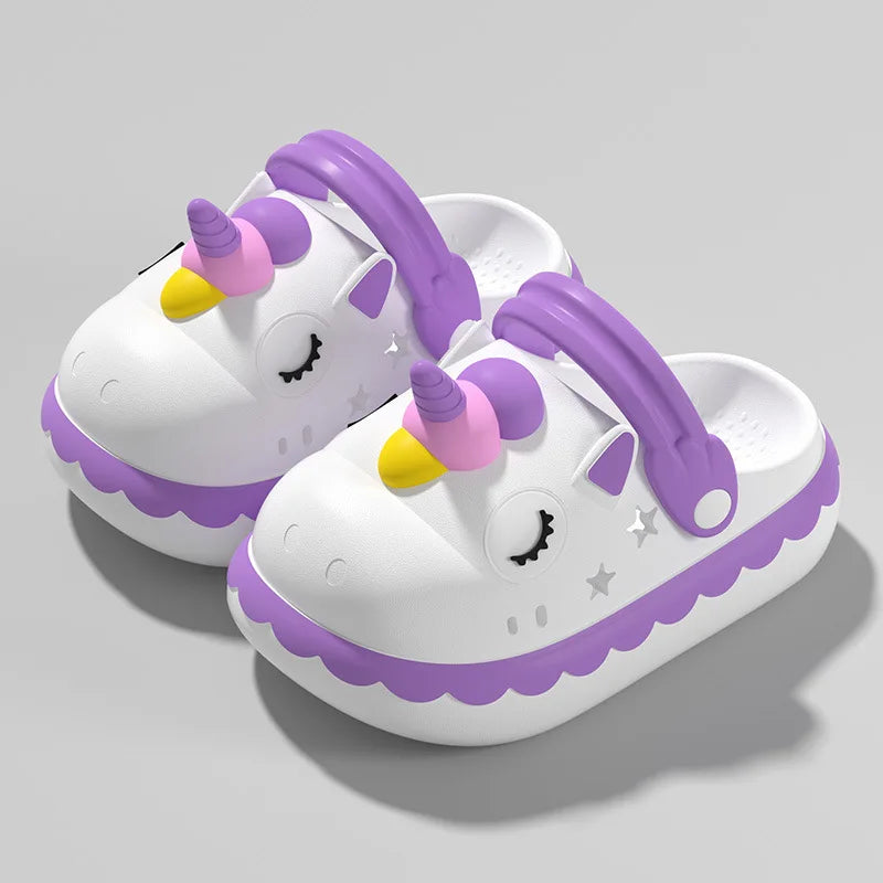 Unicorn Toddler Clogs Slippers