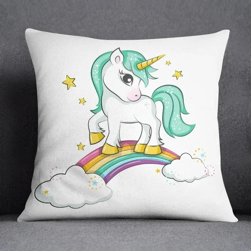 Rainbow Unicorn Pillowcase Cover