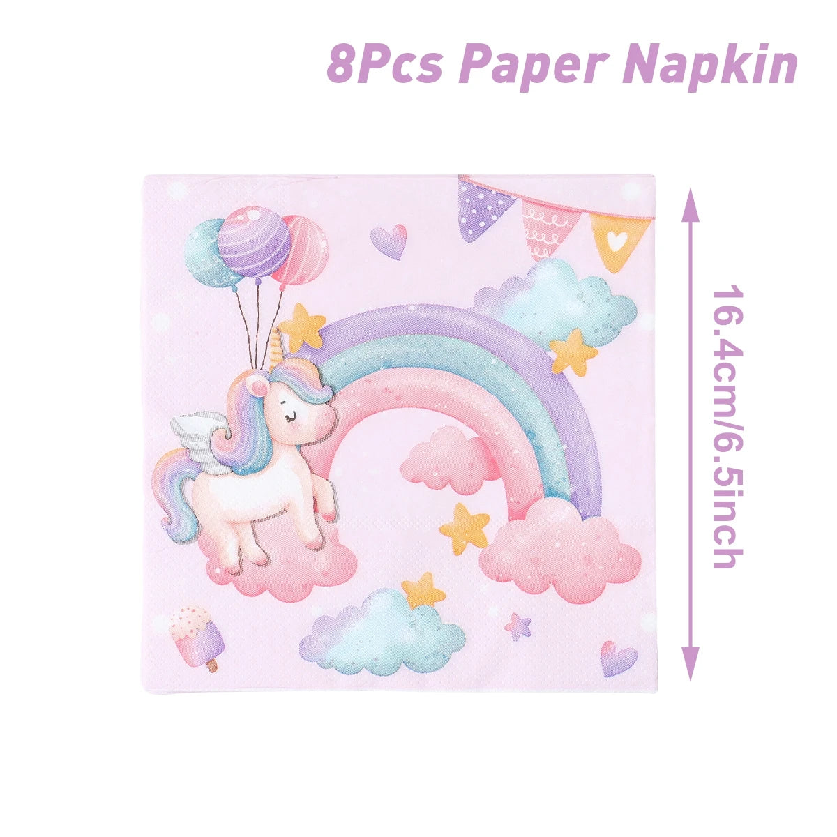 Unicorn Party Disposable Tableware Set