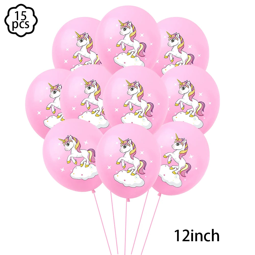 Unicorn Party Banner & Balloon Set