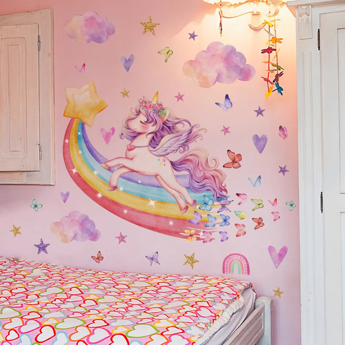 Rainbow Unicorn Wall Stickers