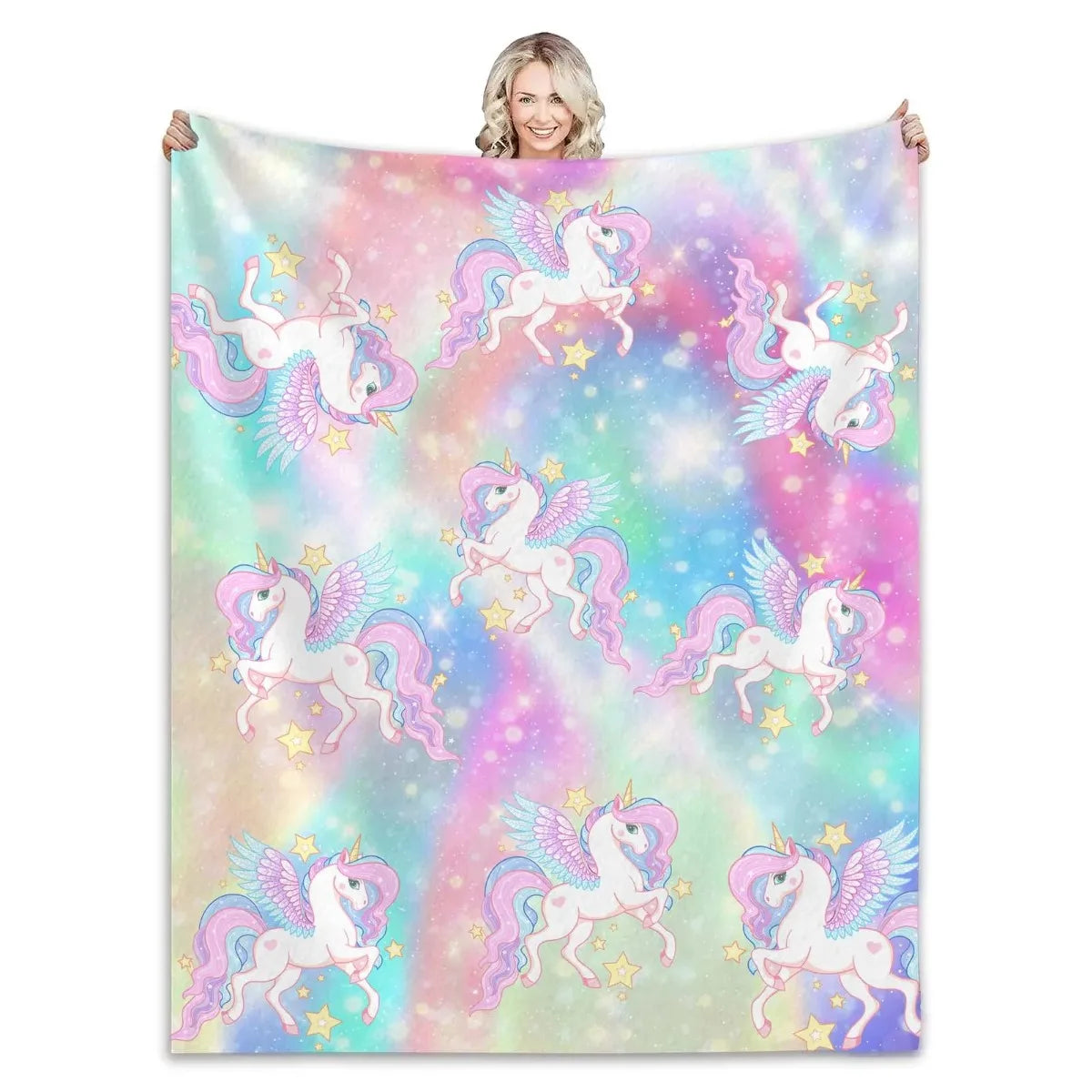 Soft Unicorn Flannel Blanket