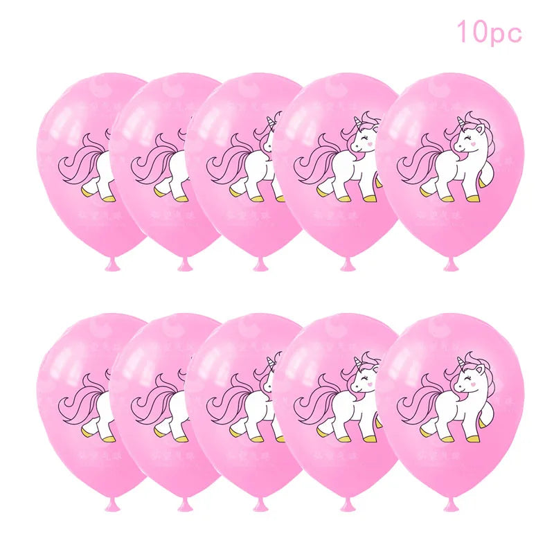 Unicorn Birthday Balloon Set