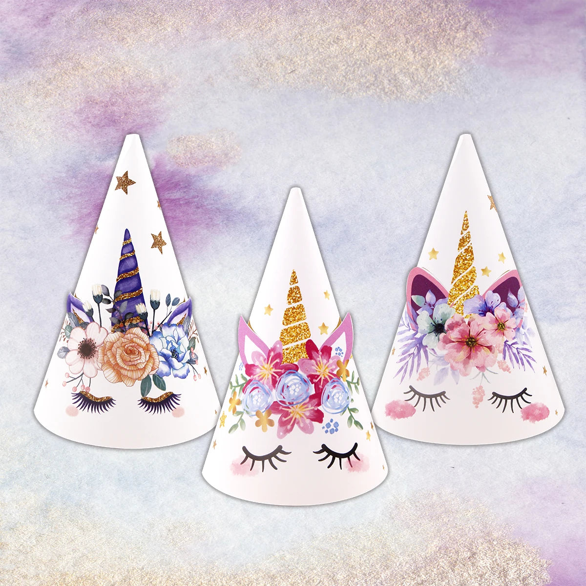 6pcs Unicorn Party Hats