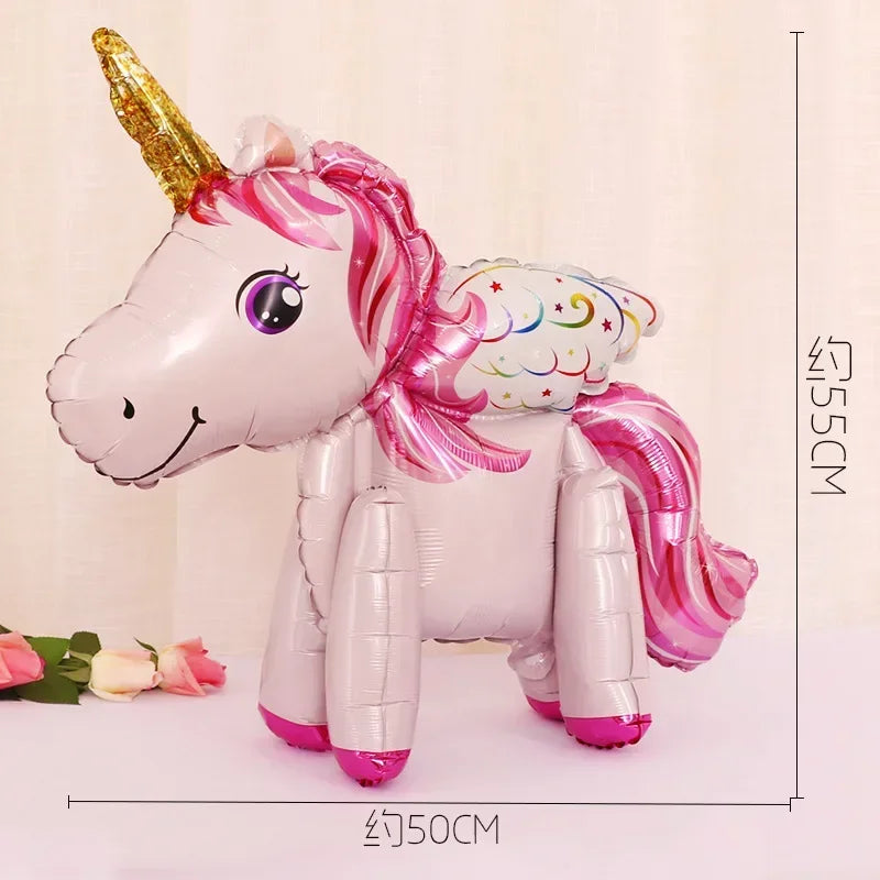 Unicorn Rainbow Number Balloons