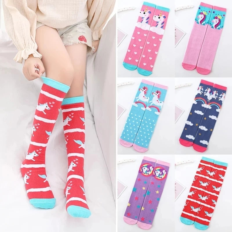 Cartoon Animal Knee-High Socks