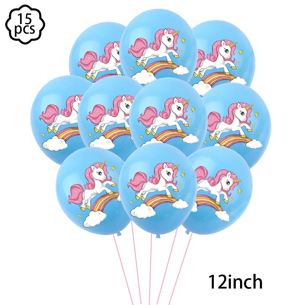 Unicorn Party Banner & Balloon Set