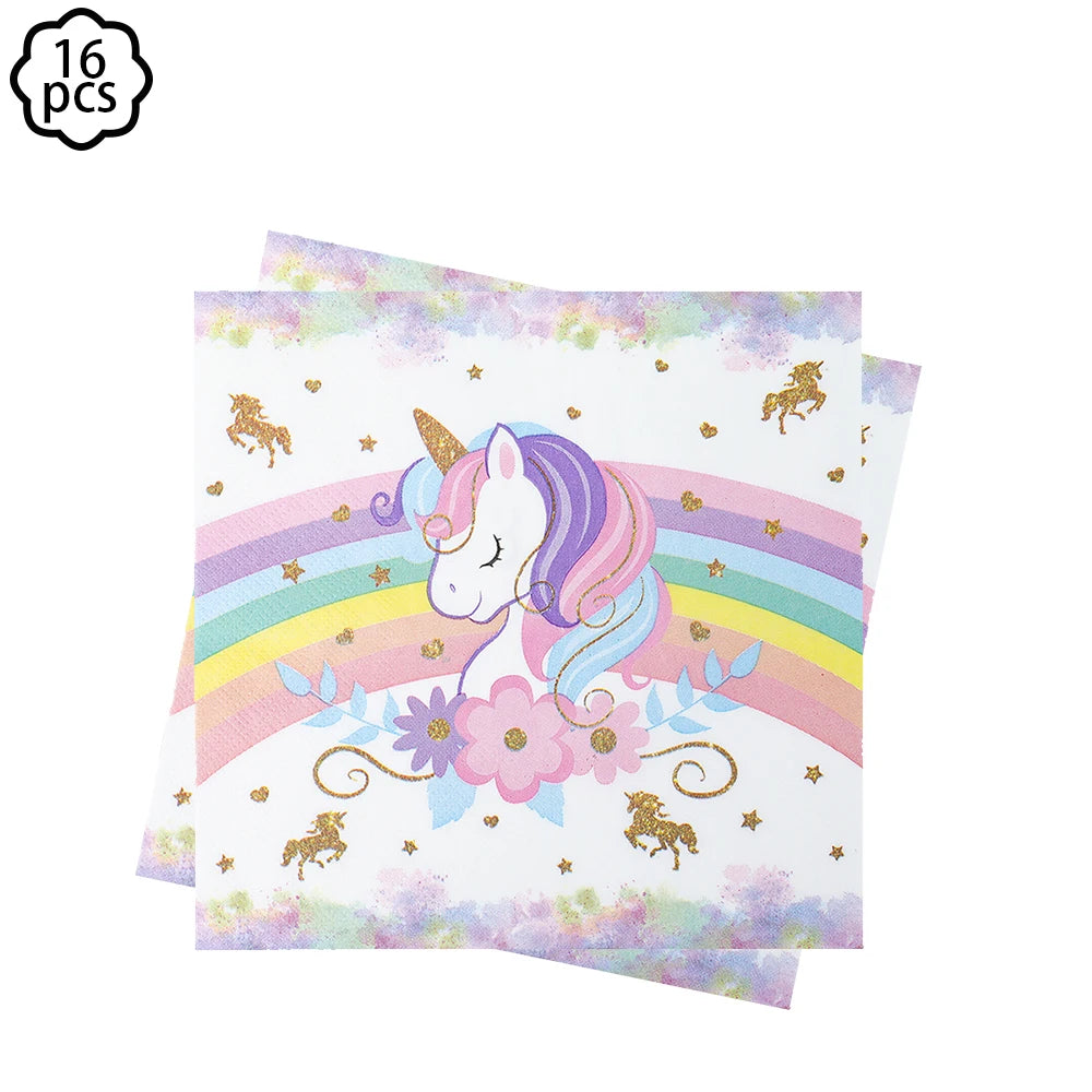 Unicorn Party Banner & Balloon Set