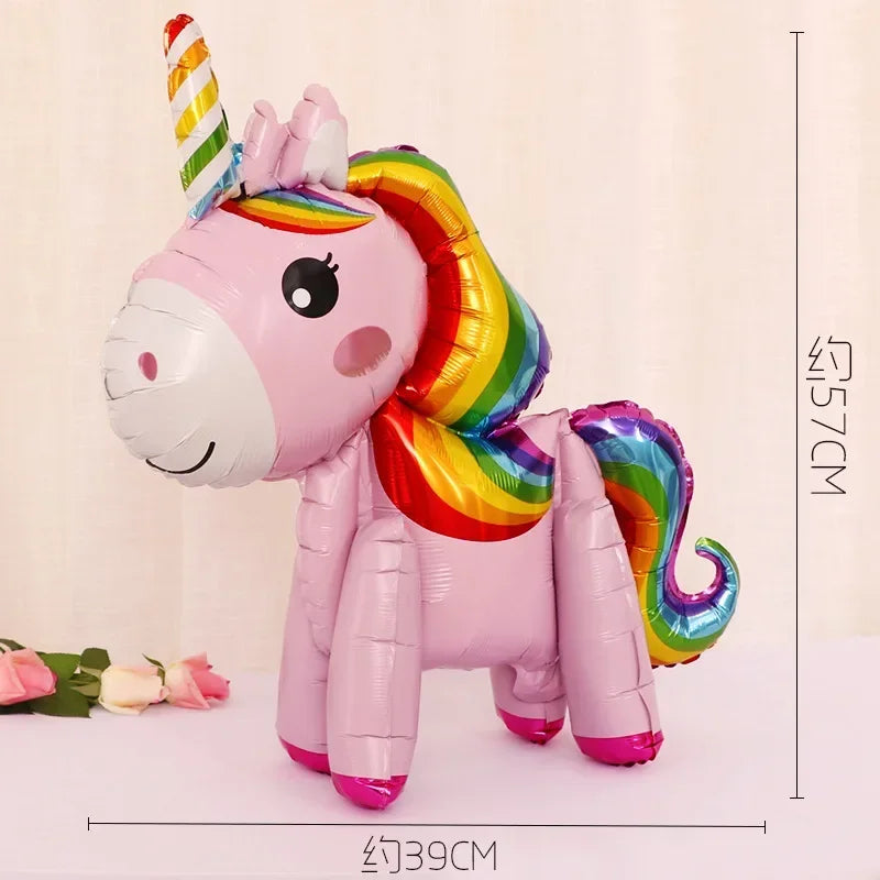 Unicorn Rainbow Number Balloons