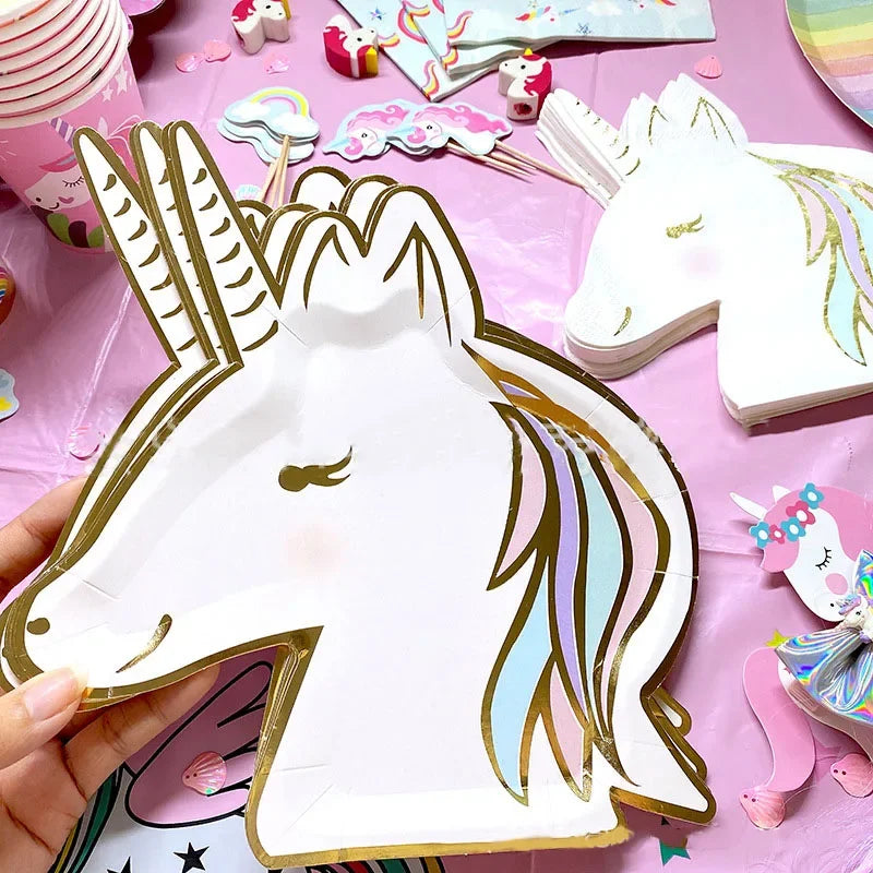 Unicorn Party Disposable Tableware