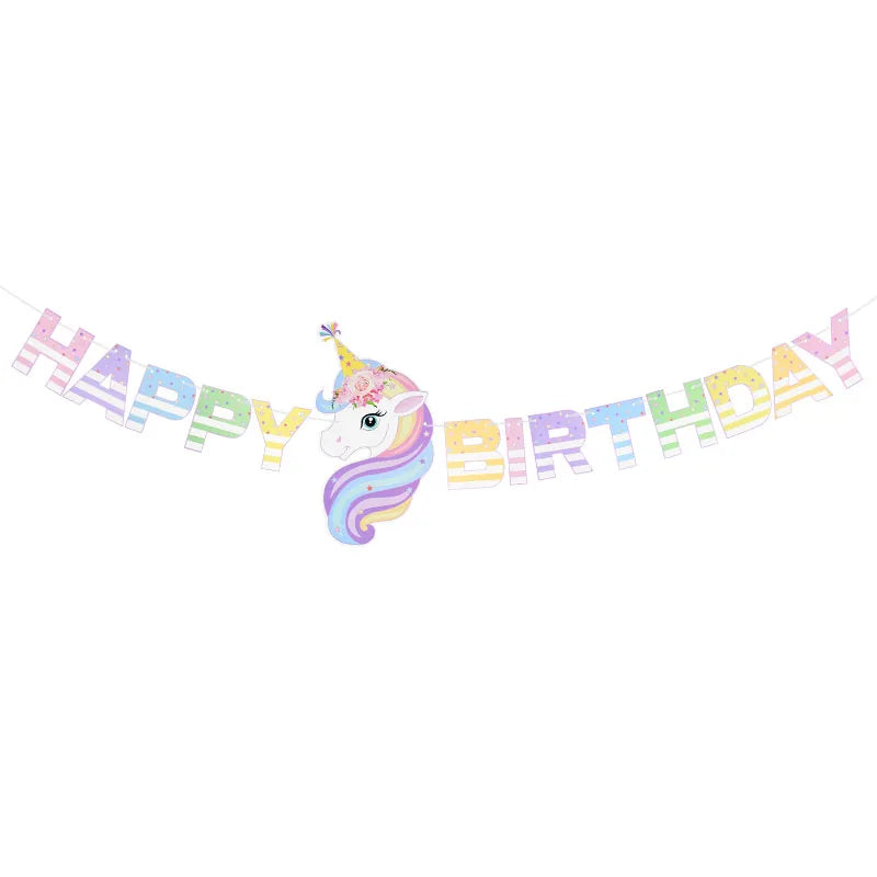 Unicorn Birthday Party Tableware Set