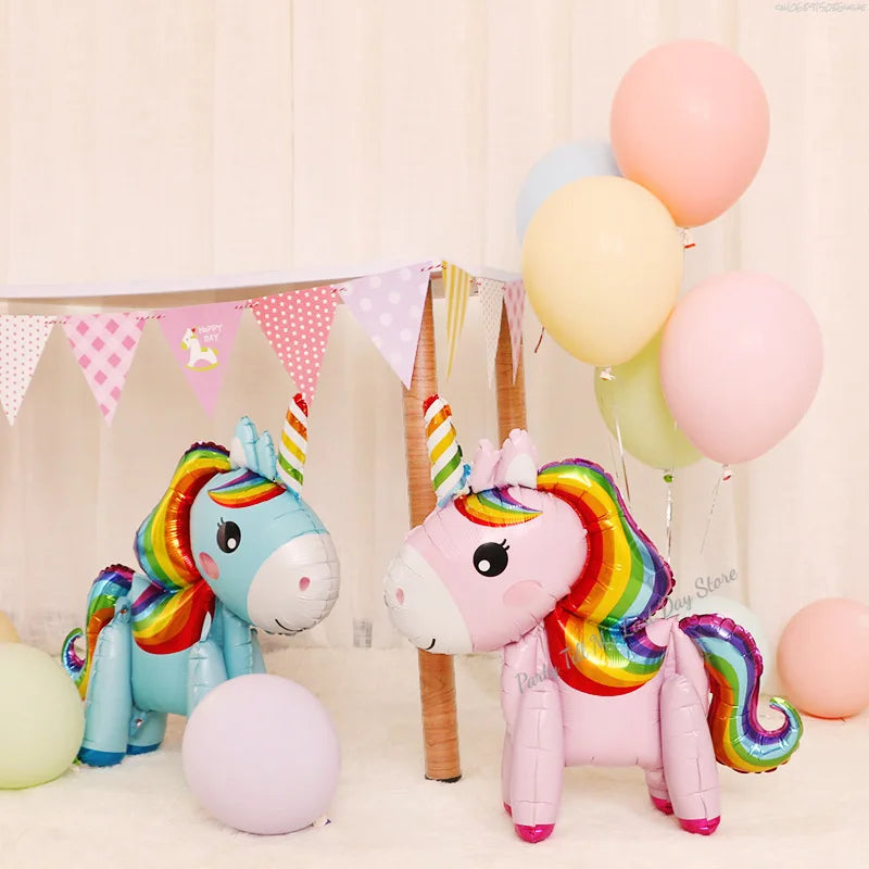 Unicorn Rainbow Number Balloons