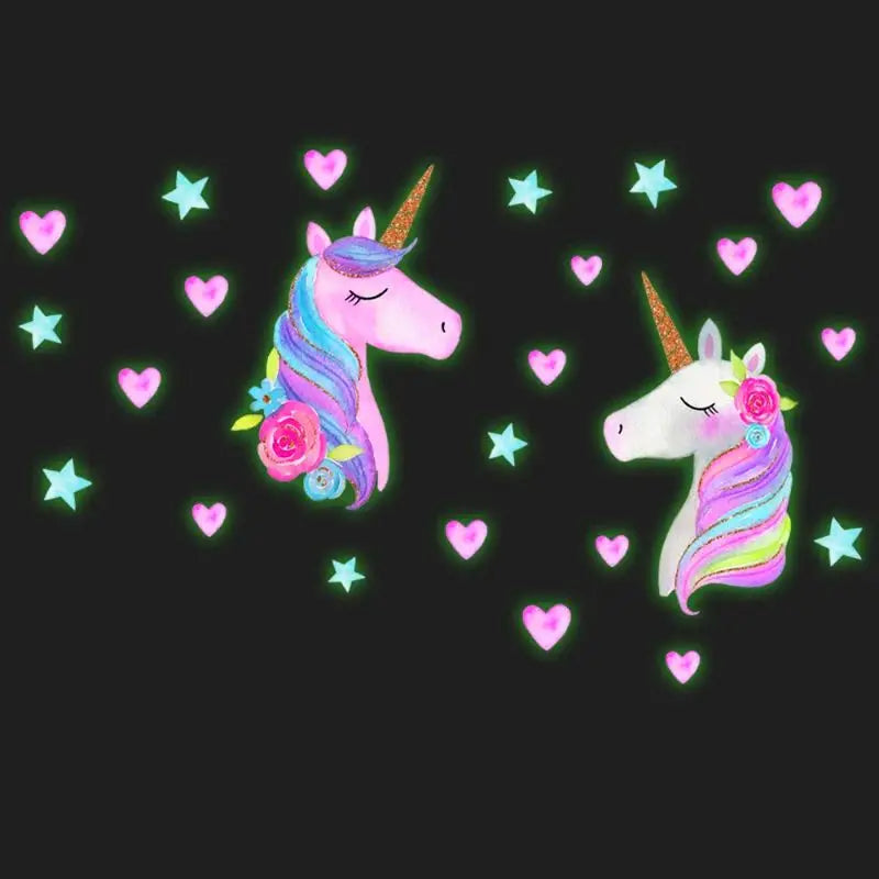 Glow-in-the-Dark Unicorn Stickers