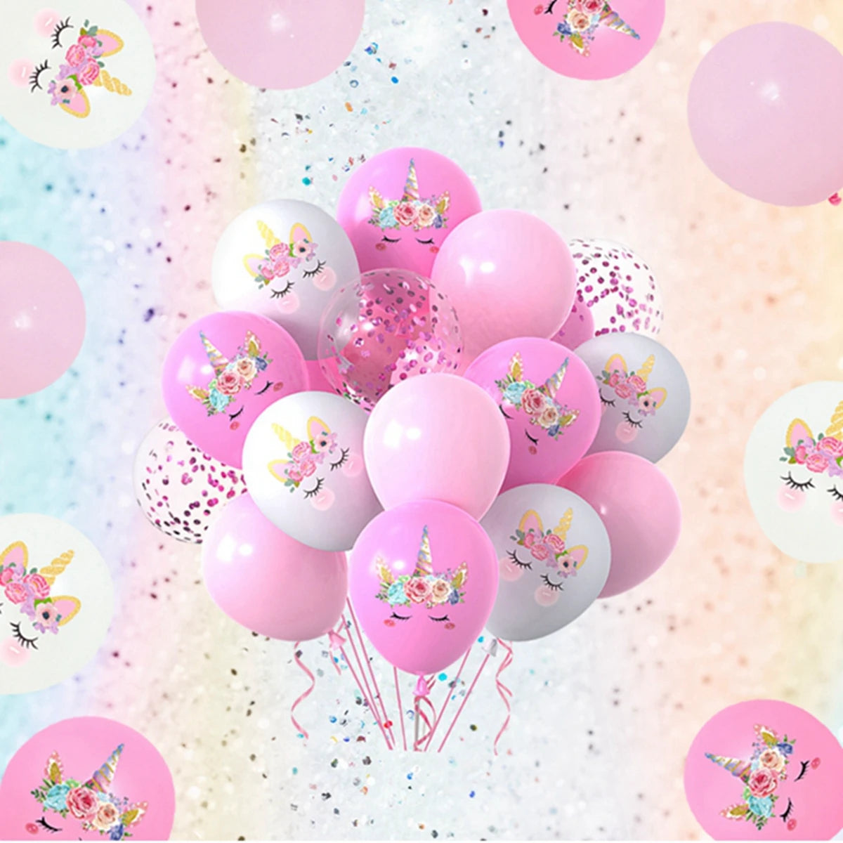 Unicorn Theme Latex Balloons