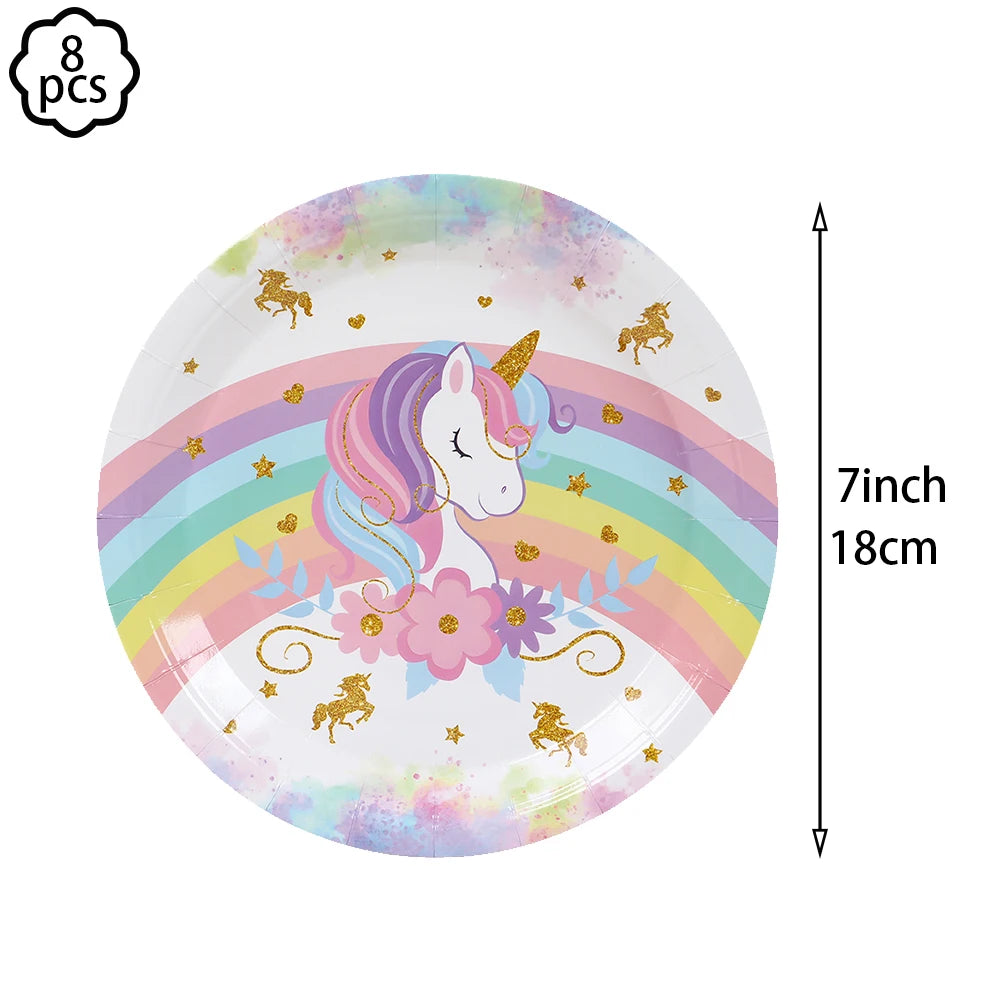 Unicorn Party Banner & Balloon Set
