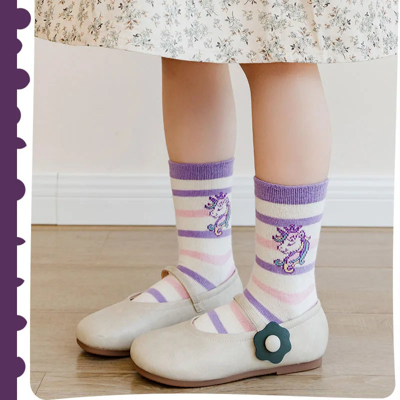 Girls' Unicorn Cotton Socks