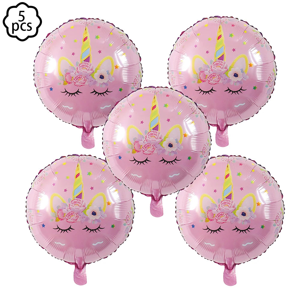 Unicorn Party Banner & Balloon Set