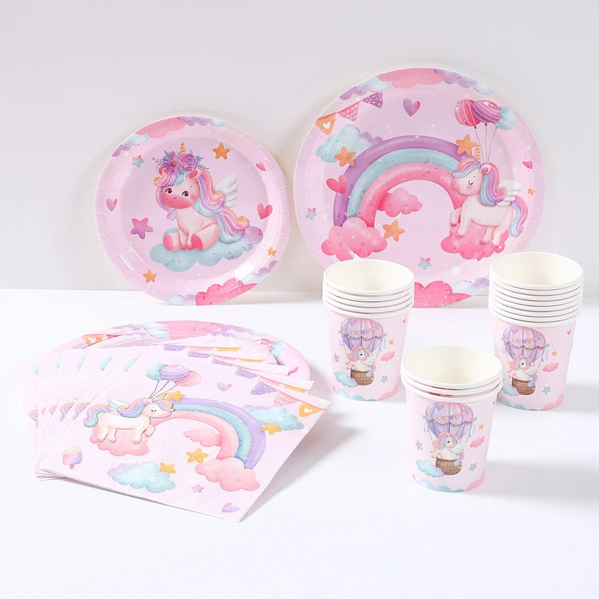 Unicorn Party Disposable Tableware Set