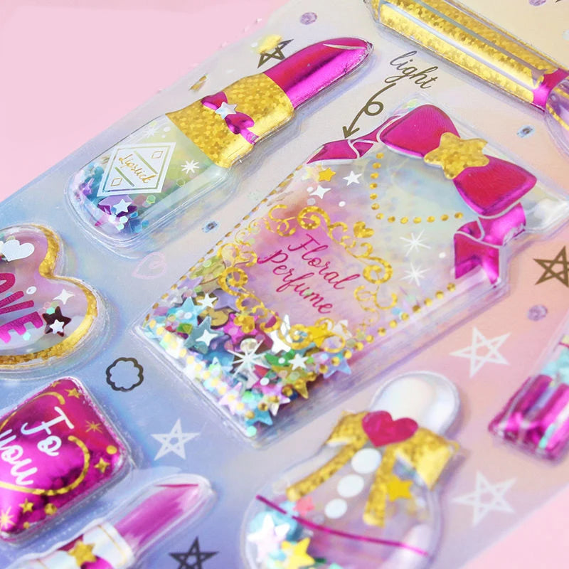 3D Sequin Unicorn Stickers