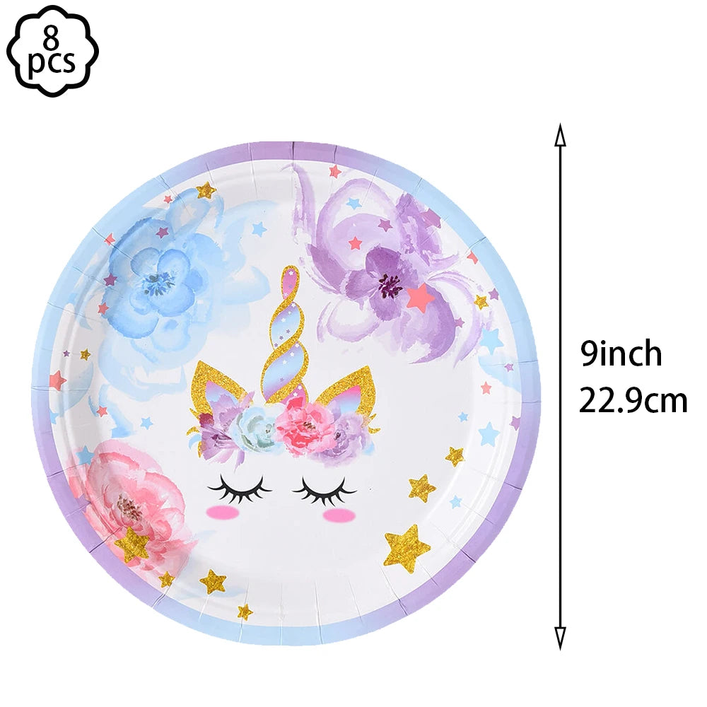 Unicorn Party Banner & Balloon Set