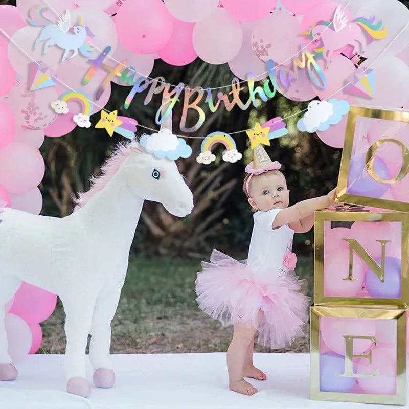Unicorn Happy Birthday Garland