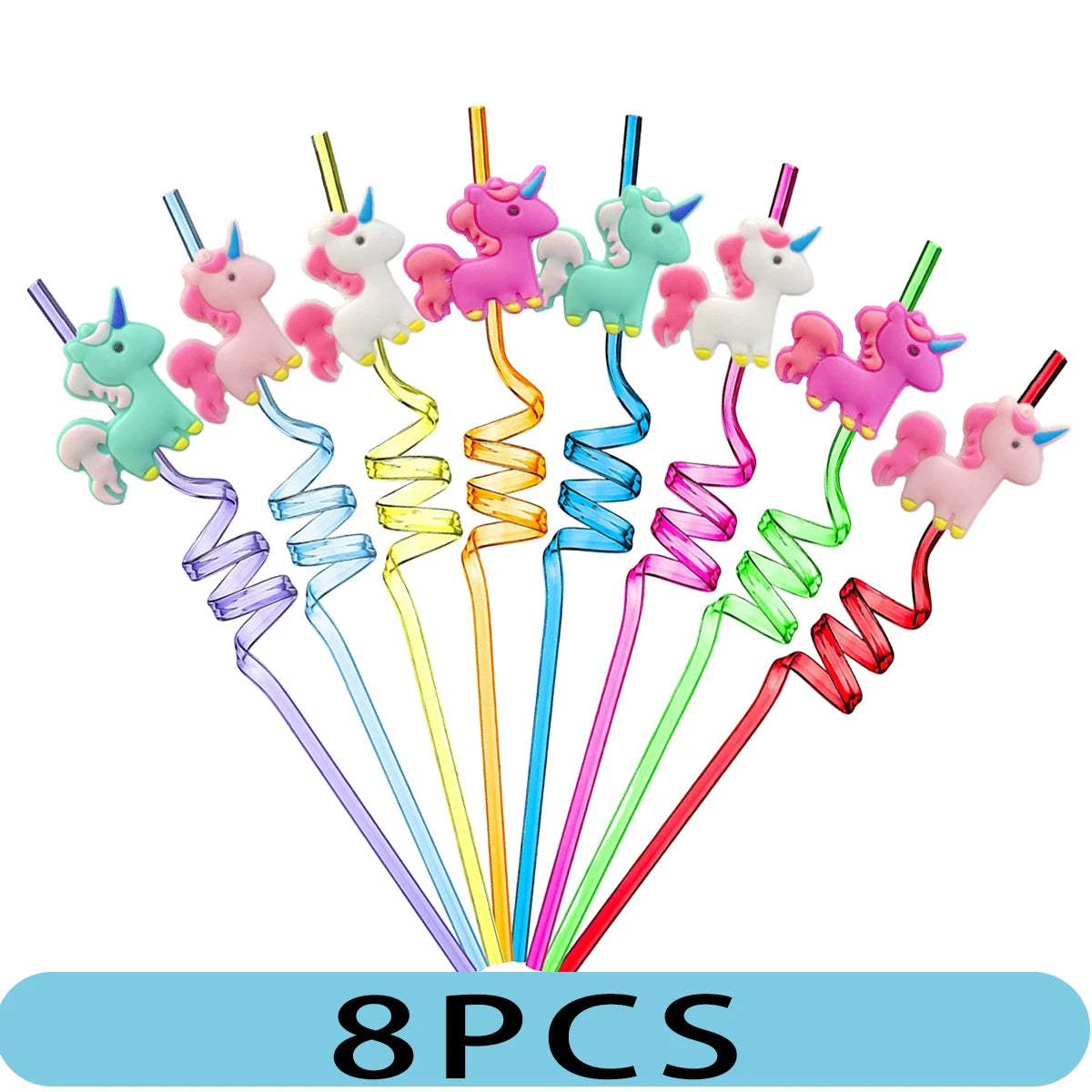Reusable Unicorn & Mermaid Straws