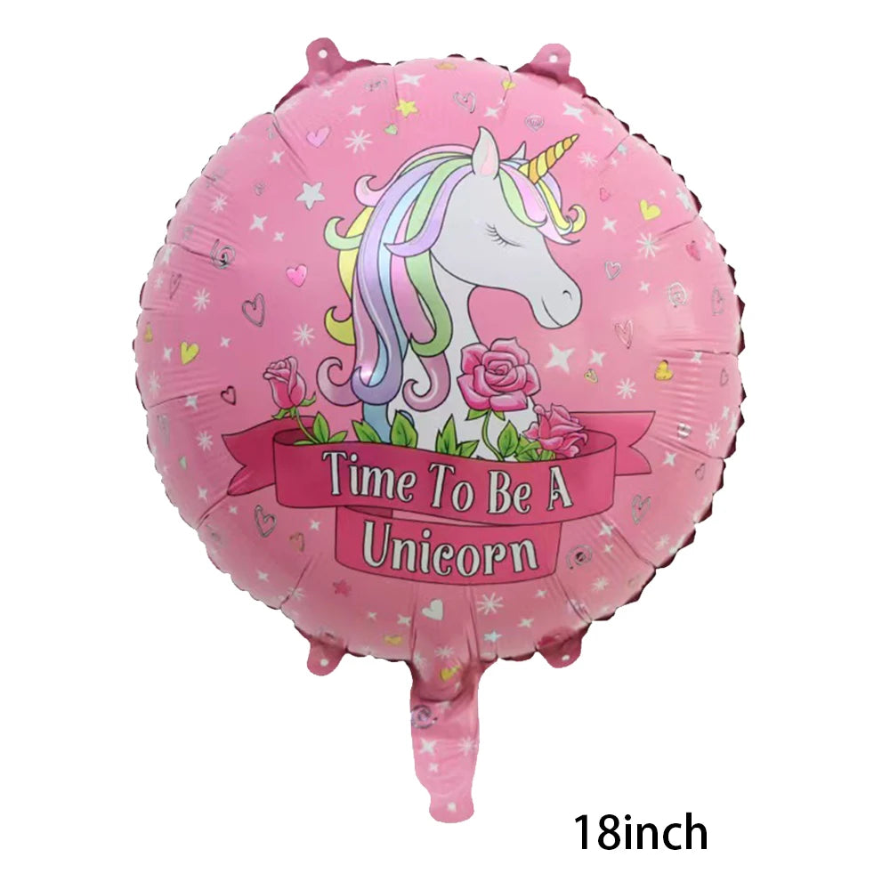 Unicorn Party Banner & Balloon Set