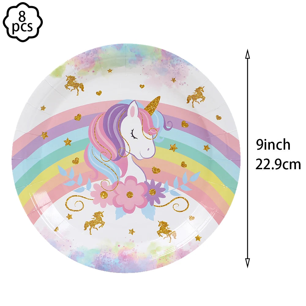 Unicorn Party Banner & Balloon Set
