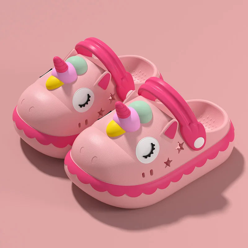 Unicorn Toddler Clogs Slippers