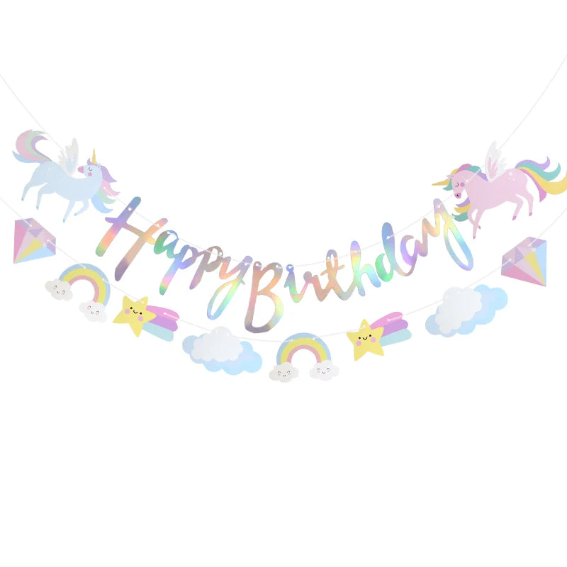 Unicorn Happy Birthday Garland