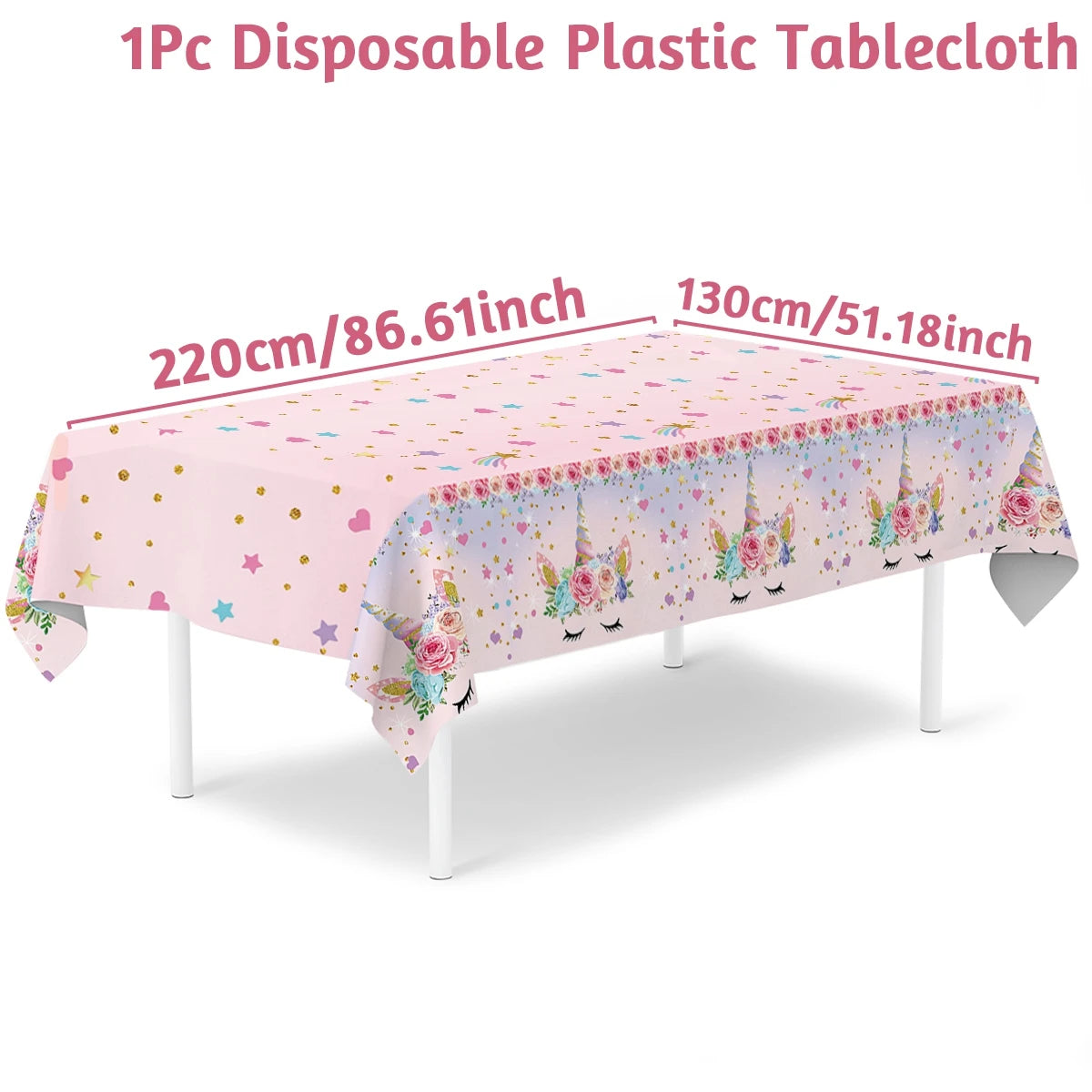 Unicorn Party Disposable Tablecloth