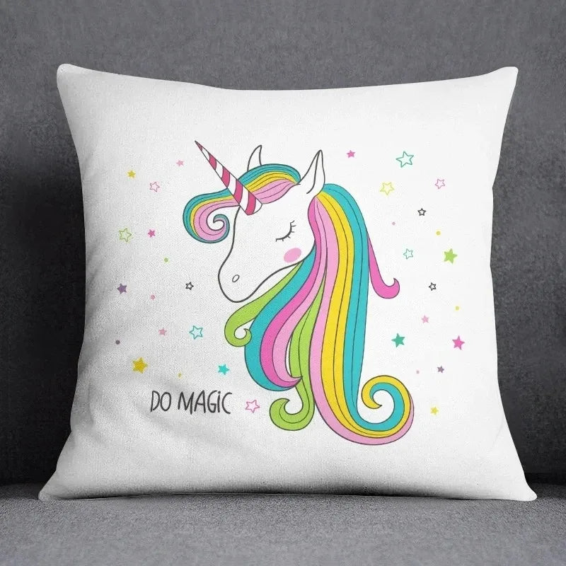 Rainbow Unicorn Pillowcase Cover