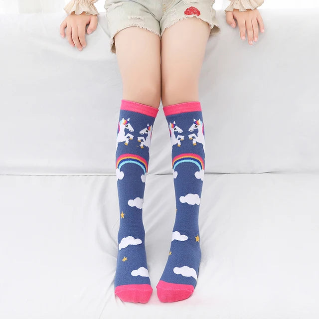 Unicorn Kids Knee High Socks