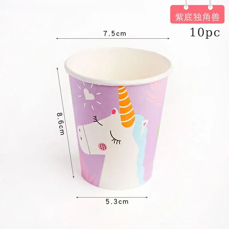 Unicorn Party Disposable Tableware