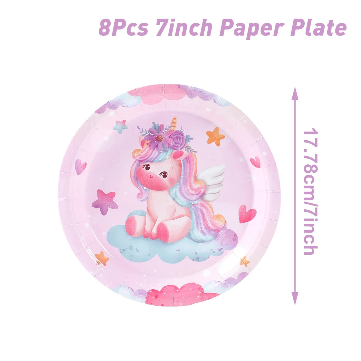 Unicorn Party Disposable Tableware Set